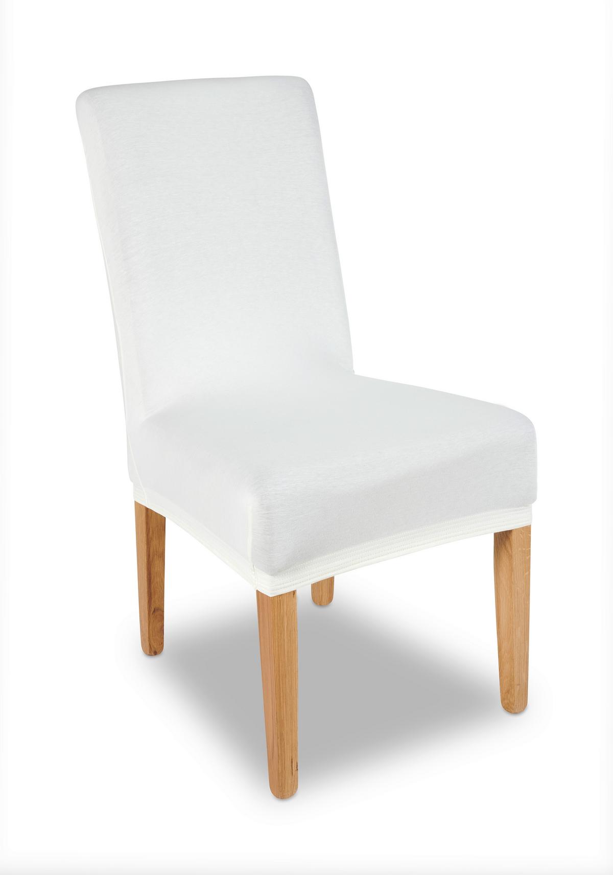 Stuhlhusse Steffi in Offwhite - Naturfarben, KONVENTIONELL, Textil (47/47/67cm) - Modern Living