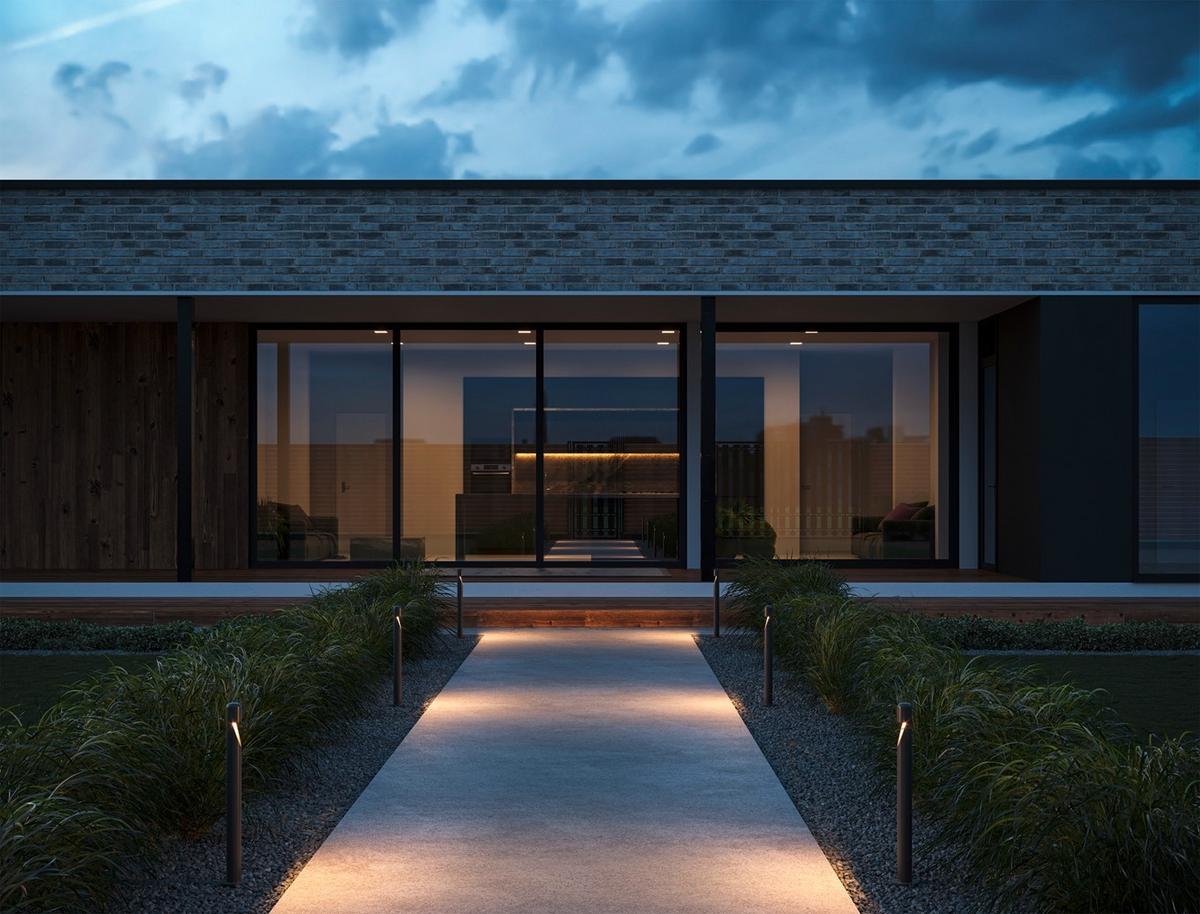 Zunanja Svetilka Hagen, S Sijalko - barve grafita, Moderno, kovina (5/60cm) - MAYTONI