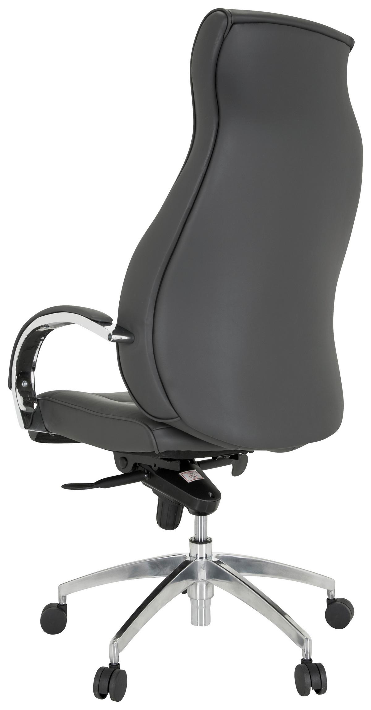 Pisarniški Stol Elegance I, Siva - srebrne barve/siva, Moderno, kovina/umetna masa (72/125/66cm) - MID.YOU