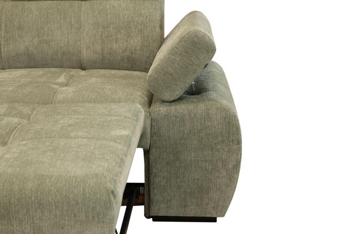 Kutna Garnitura Vegas - zelena/crna, Design, drvo/tekstil (173/294cm) - Modern Living