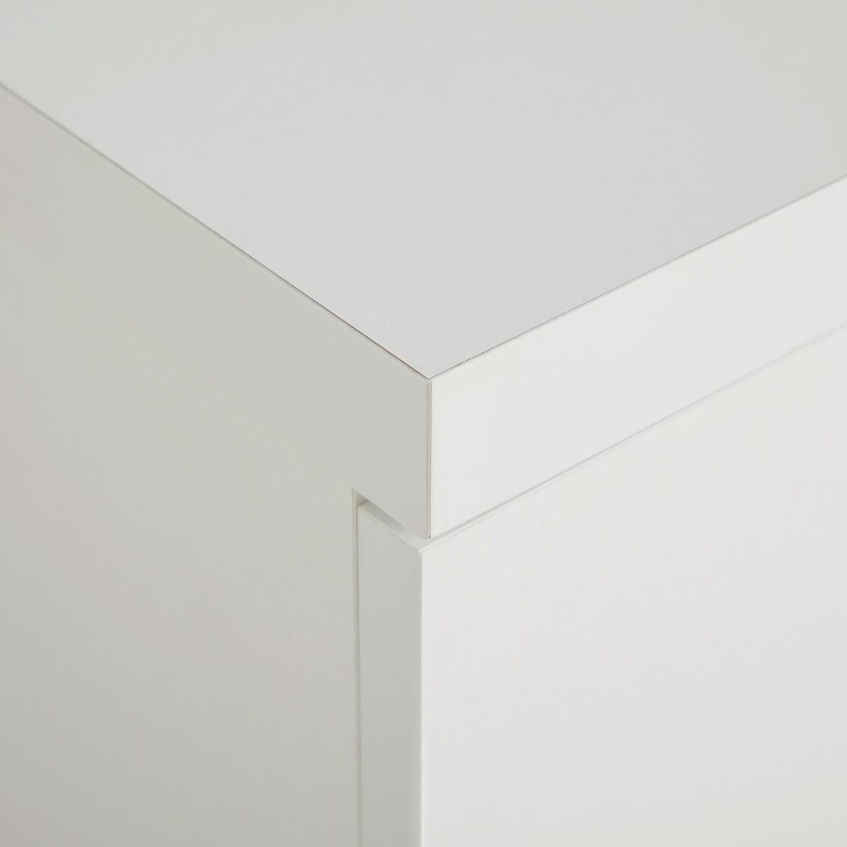 Lowboard Sydney Weiß - Schwarz/Weiß, MODERN, Holzwerkstoff/Kunststoff (151/66/47cm) - Mömax