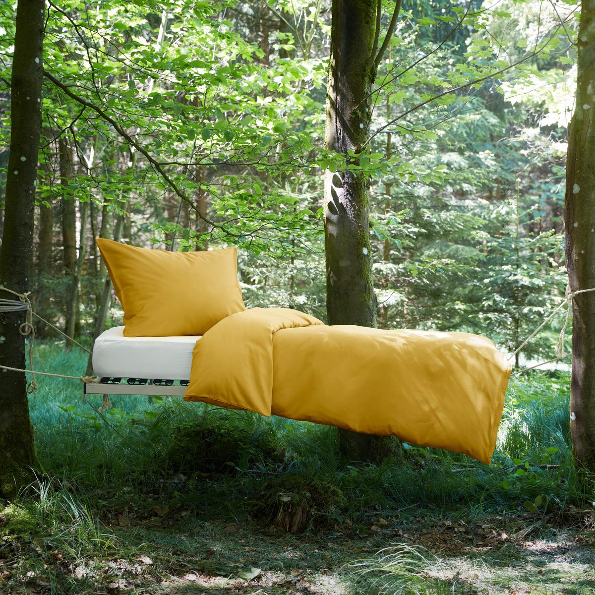 Bettwäsche Bio-Sophia Uni Gelb ca. 140x200cm - Gelb, Natur, Textil (140/200cm) - ecoTree