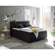 Boxspringbett in Schwarz ca. 140x200 cm inkl. Topper - Schwarz, Basics, Holzwerkstoff/Kunststoff (140/200cm) - Livetastic Boxspringbett in Schwarz ca. 140x200 cm inkl. Topper - Schwarz, Basics, Holzwerkstoff/Kunststoff (140/200cm) - Livetastic
