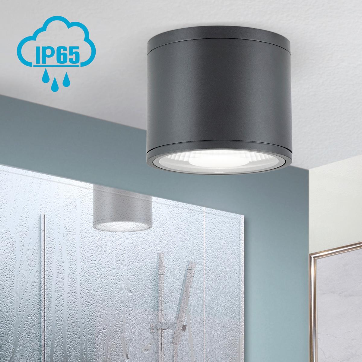 ŁAZIENKOWA LAMPA SUFITOWA LED DL 7-665 SPUTNIK - kolor złoty, Basics, metal/szkło (14,5/12cm)