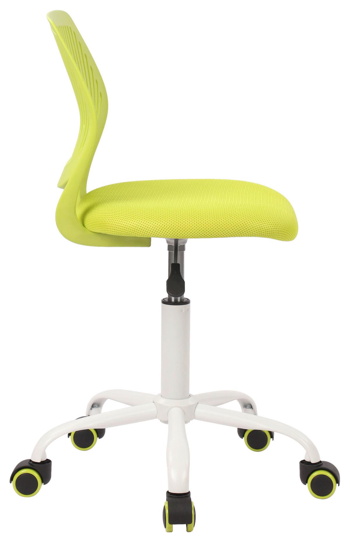 Jugenddrehstuhl Kira Grün ca. 40x87x44cm - Weiß/Grün, MODERN, Holz/Kunststoff (40/87/44cm) - Mömax