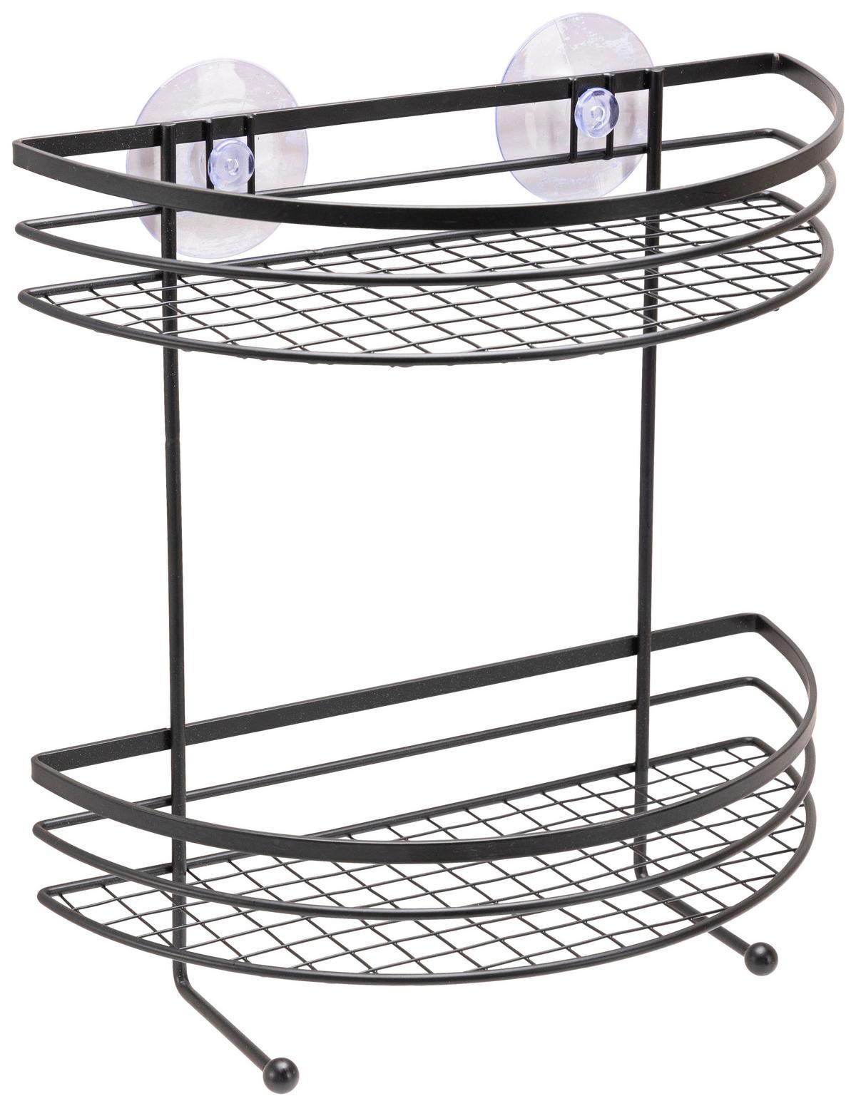 Kopalniški Regal Napoli 3, Črna - črna, Konvencionalno, kovina (24/12/25cm) - Mömax