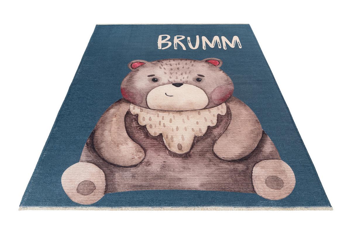 KINDERTEPPICH MY GRETA - Braun/Dunkelblau, Trend, Textil (115/170cm) - Ben'n'jen