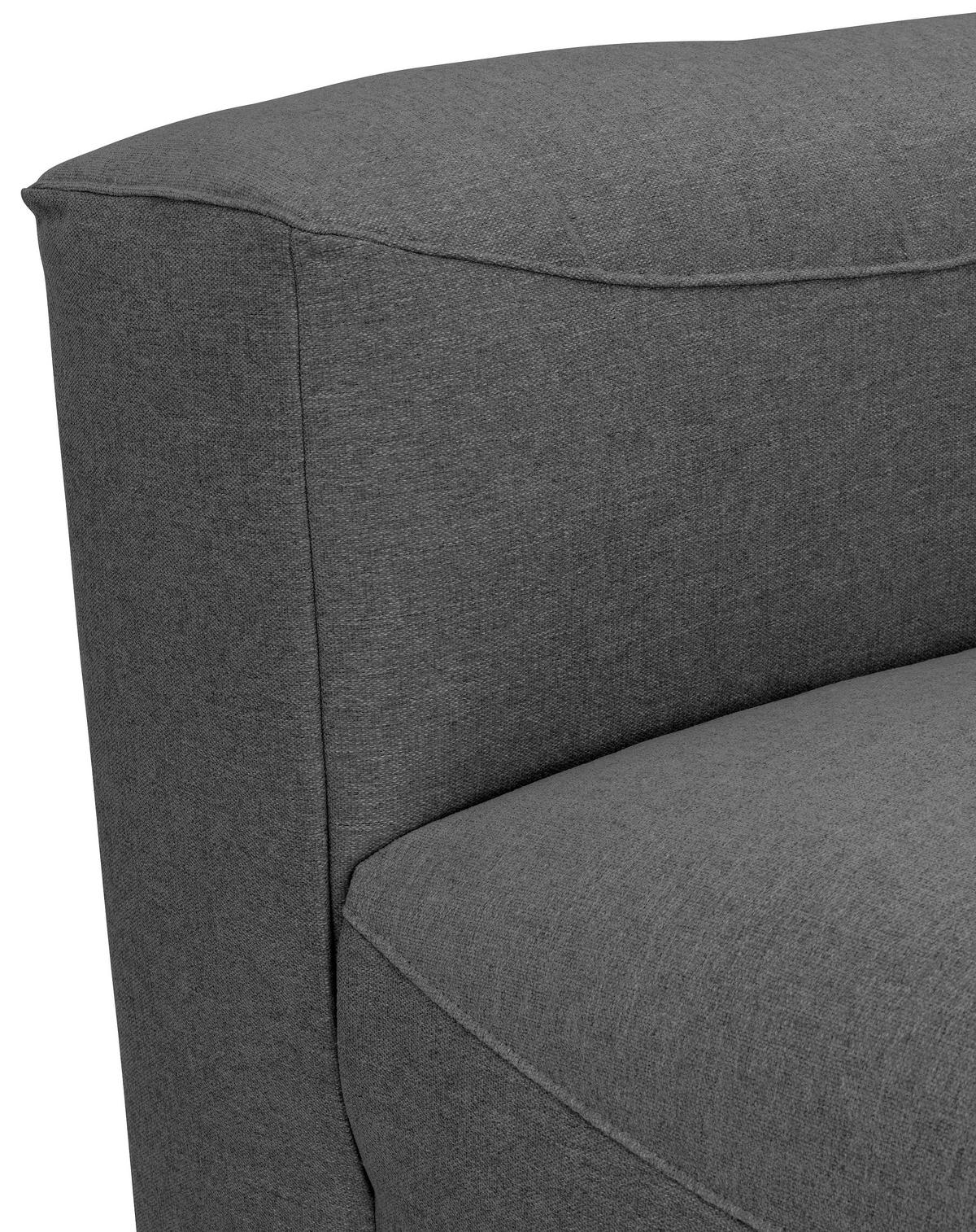 SOFAELEMENT LENA - Anthrazit, Design, Kunststoff/Textil (100/73/100cm) - Max Winzer