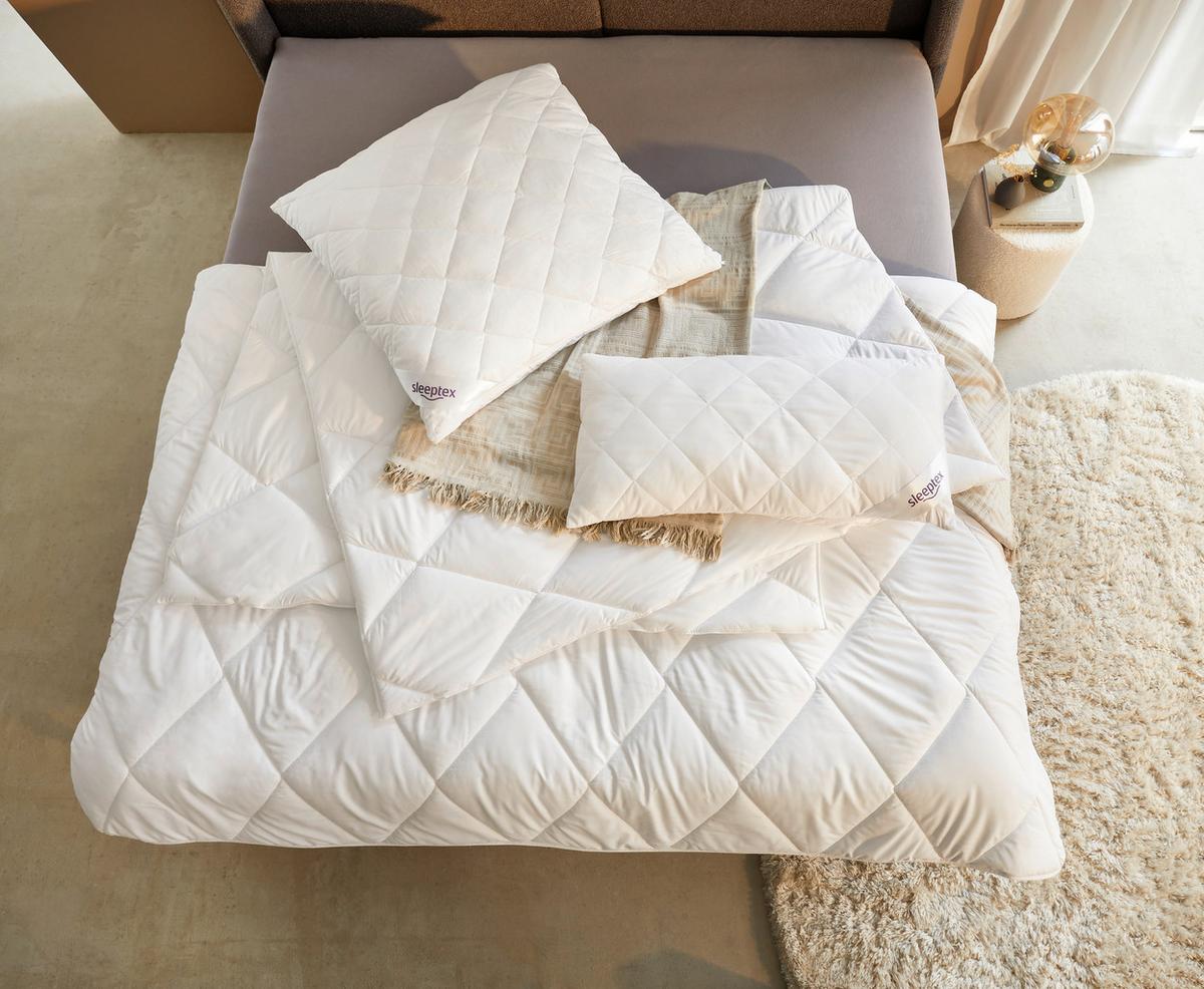 KOŁDRA CAŁOROCZNA OVIEDO - biały, Basics, tkanina (135/200cm) - Sleeptex