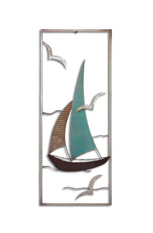 Fali Dekoráció Metal Dekor Xs  Kb. 20x50cm - színes, Design, fém (20/50cm)