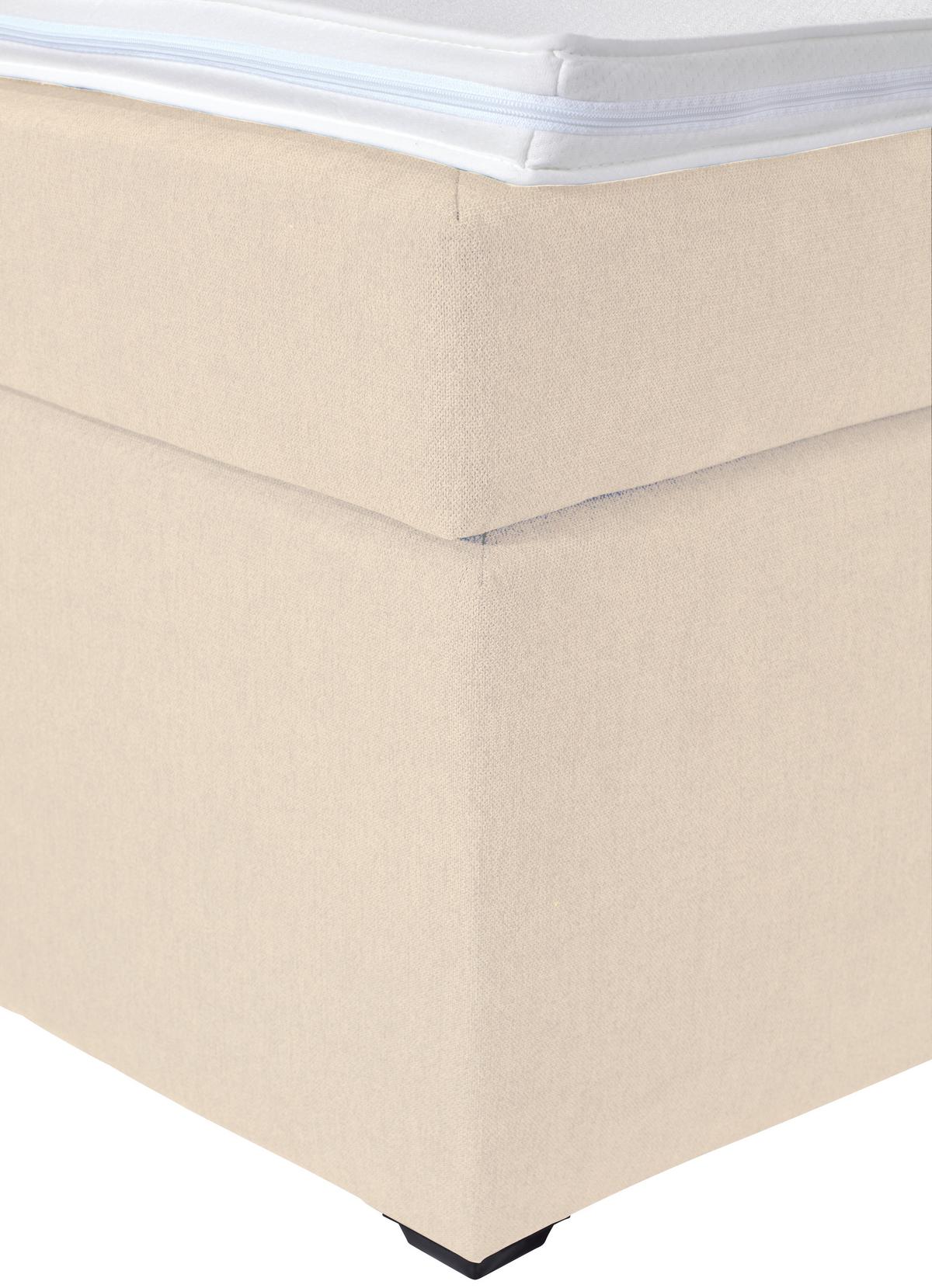 Boxspring Krevet Luminosa - bež/crna, Moderno, tekstil/plastika (180/200cm)