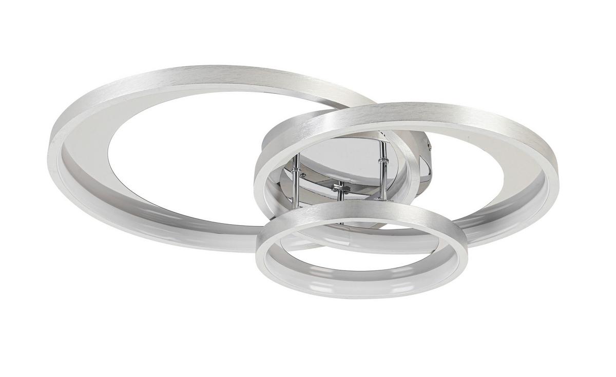 LAMPA SUFITOWA LED MATTEO *SBN*SH* - kolor aluminiowy/kolor chromowy, Design, tworzywo sztuczne/metal (54,2/46,8/11cm) - Novel