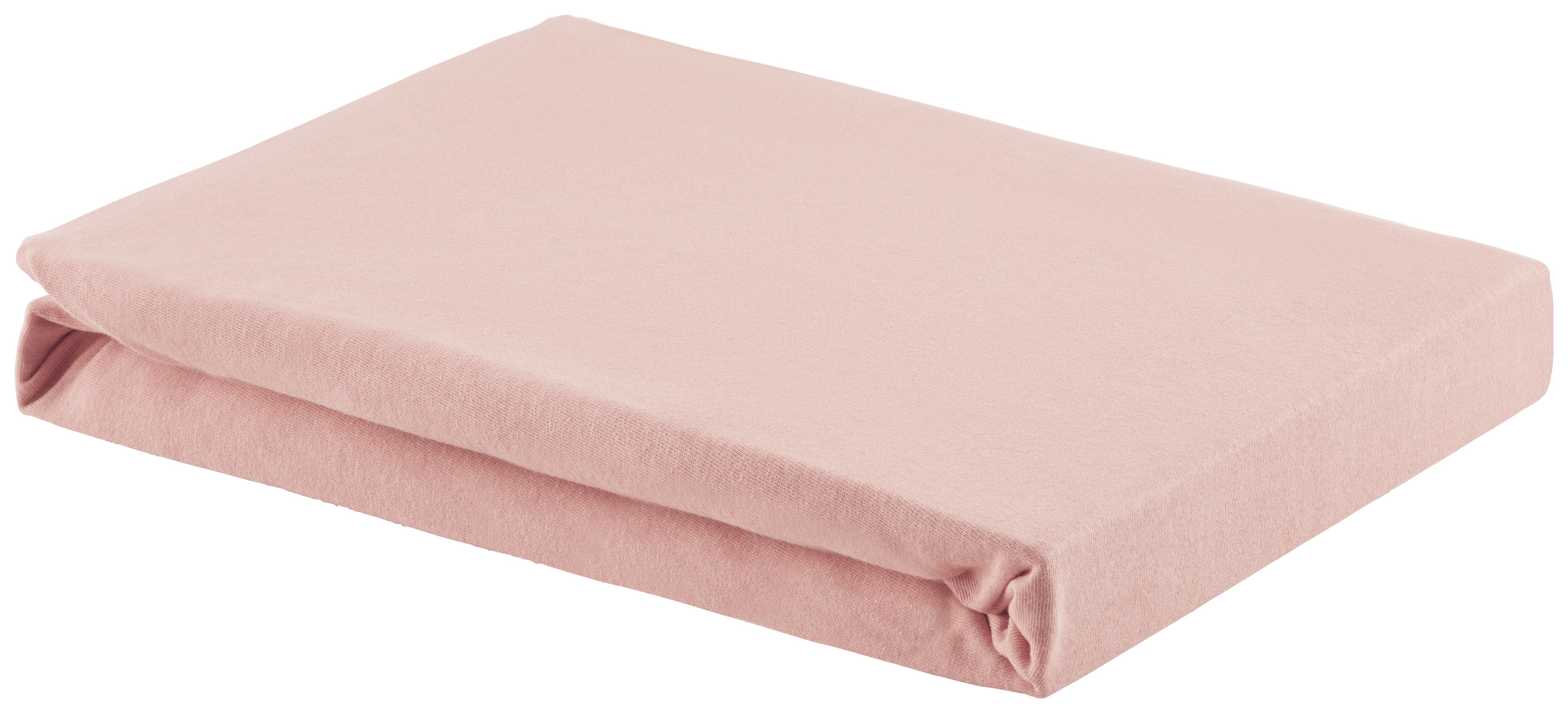 Fixleintuch Basic in Rosa ca. 180x200cm - Rosa, Textil (180/200cm) - Modern Living
