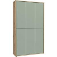 Dulap pentru pantofi ALICE - verde salvie/stejar Artisan, Modern, material pe bază de lemn (109,2/191,9/34,9cm) - Modern Living