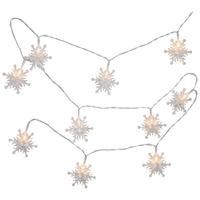 LED-Dekoleuchte Flocken Transparent max. 0,6 Watt - Transparent, Kunststoff/Metall (165cm) - Mömax