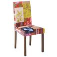 Stuhl In Patchwork/nuss - MODERN, Holz/Textil (45/90/50cm) - MODERN LIVING