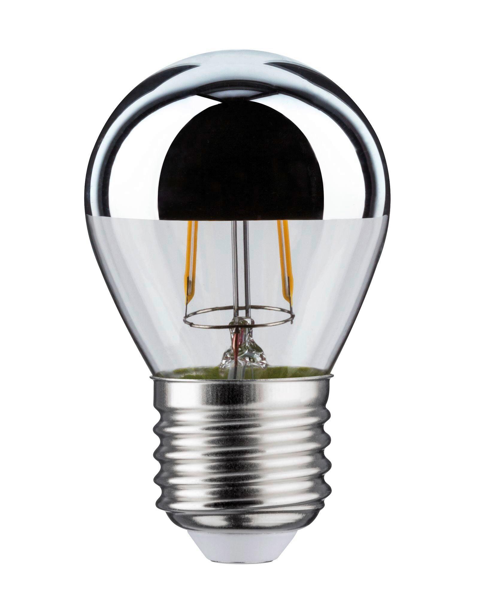LED-Leuchtmittel 28664 max. 2,6 Watt - Klar/Silberfarben, Basics, Glas (7,2cm) - Paulmann