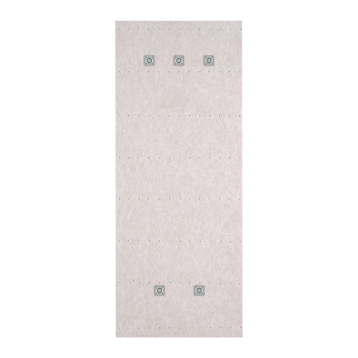 Garderobenpaneel Grace Sandfarben - Sandfarben, MODERN, Holz/Textil (50/125/7,5cm) - Mömax