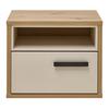 SÄNGBORD CASA MIA - ek Artisan/kashmir, Klassisk, metall/trämaterial (50,4/42,2/40,5cm) - Modern Living