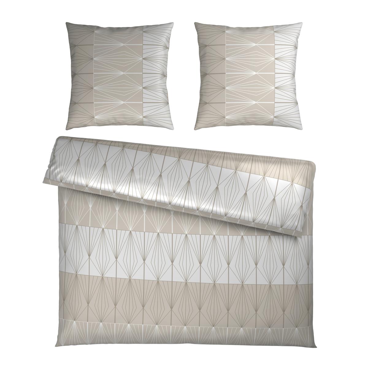 Bettwäsche Dubai XXL Perlmutt ca. 200x200cm - Perlmutt, Textil (200/200cm) - Mömax