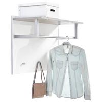 PANEL DO PRZEDPOKOJU GALAVERNA - biały/szary, Design, materiał drewnopochodny/metal (90/60/35cm) - Carryhome