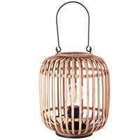 Tischleuchte Woodrow Hellbraun max. 60 Watt - Hellbraun, Natur, Holz/Metall (21,5/26,5cm) - Brilliant