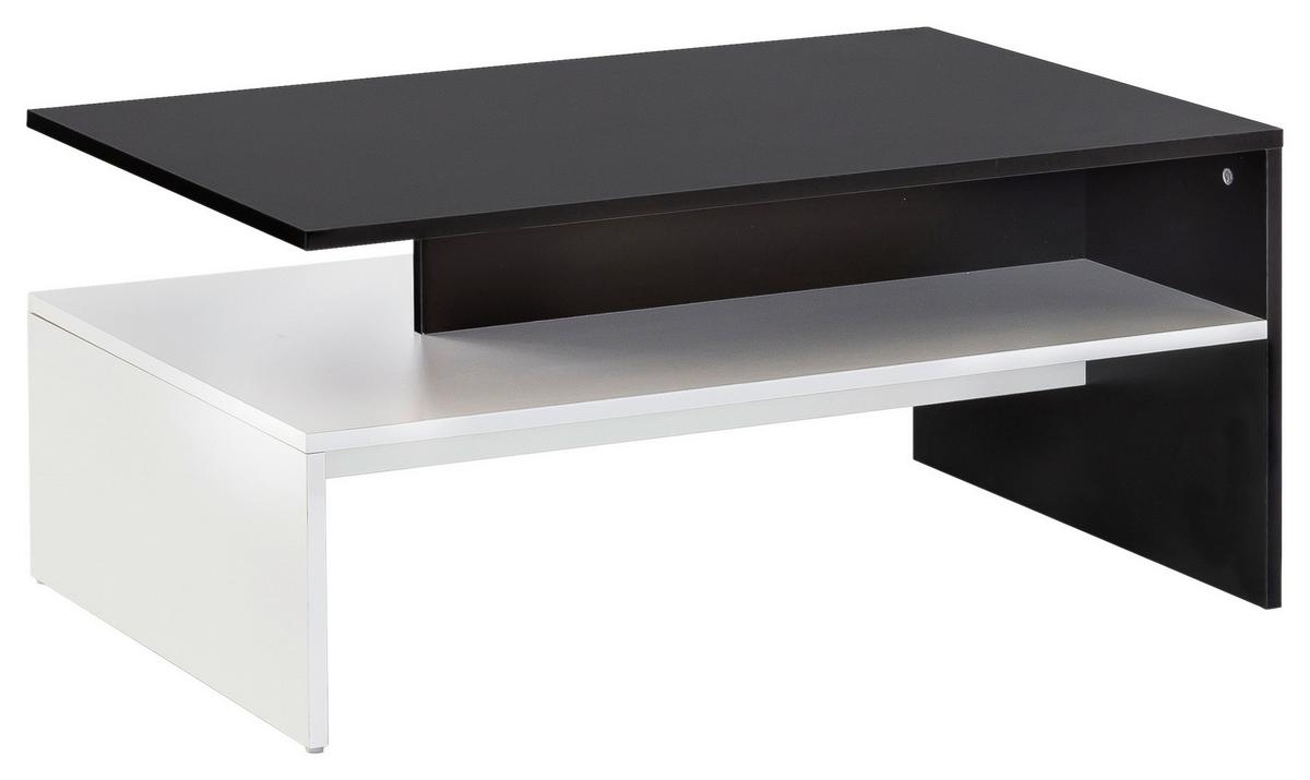 Klubska Miza Murphy - črna/bela, Moderno, leseni material (90/60/43cm) - MID.YOU