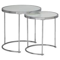 Set Miz Wl5.986 - barve kroma/bela, Design, kovina/steklo (50/50/50,5cm) - MID.YOU