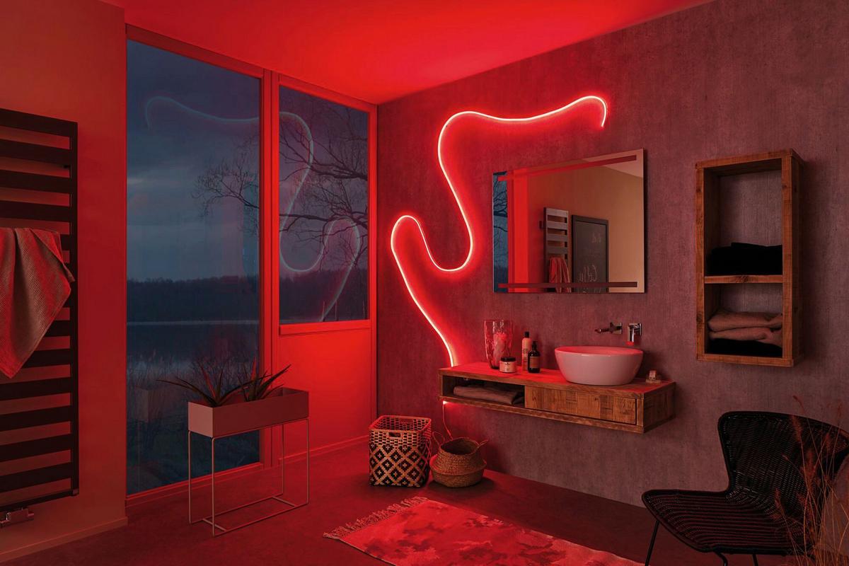 LED-Strip MaxLED Flow RGB Weiß max. 13,5 Watt - Weiß, Basics, Kunststoff (150cm) - Paulmann