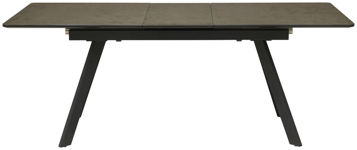 Jedilna Miza Tea, Črna, Keramika, 160-200x90 - črna/antracit, Trendi, kovina/leseni material (160-200/76/90cm) - MID.YOU