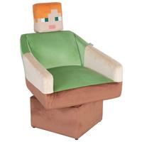 Loungesessel Mincraft Alex ca. 69x96x75 cm Grün/Braun - Multicolor/Grün, MODERN, Holzwerkstoff/Textil (69kg) - Minecraft