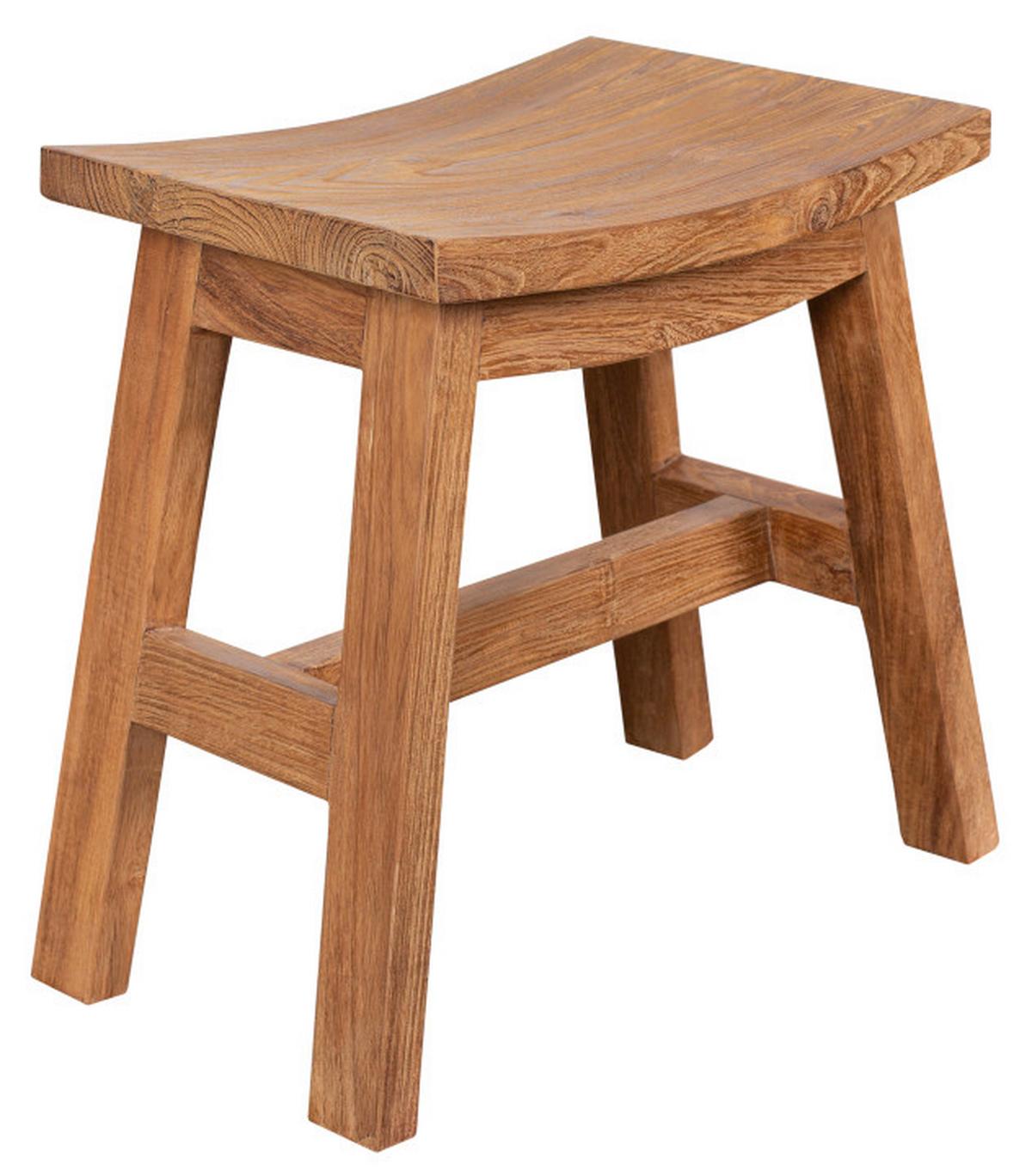 Gartenhocker Maira Teak - Basics, Holz (50/30/45cm) - Gardenson