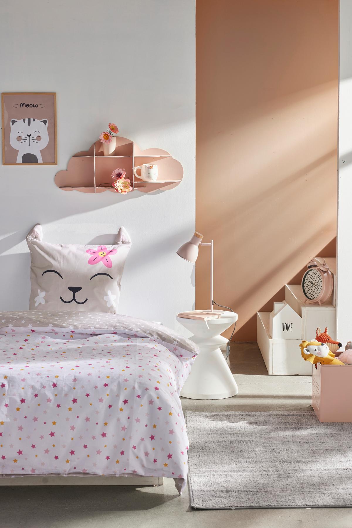 Lenjerie de pat Cat Funny cca. 140x200/50x70 cm - multicolor, Modern, textil (140/200cm)