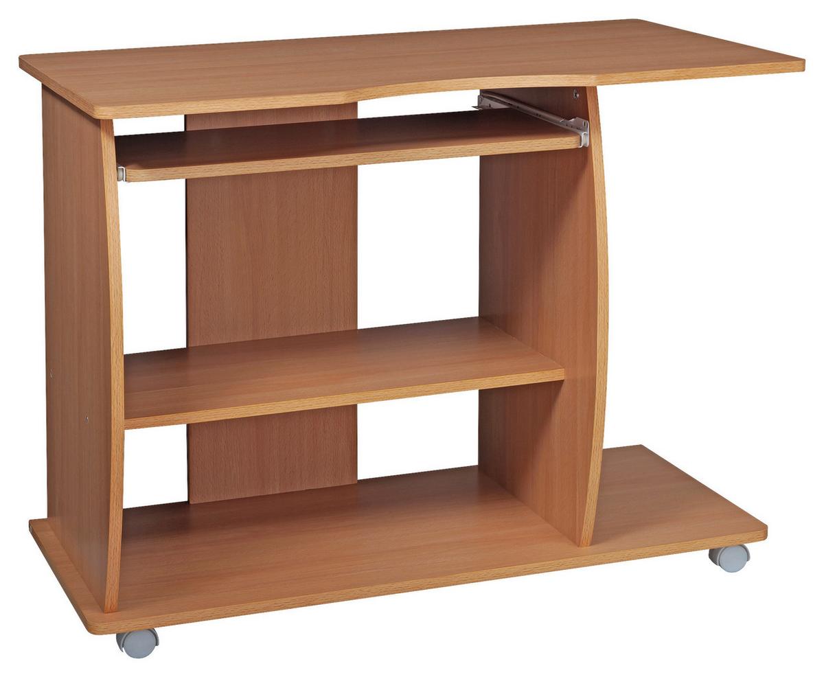 Računalniška Miza Diana - barve bukve, Konvencionalno, umetna masa/leseni material (50/90/71cm) - MID.YOU