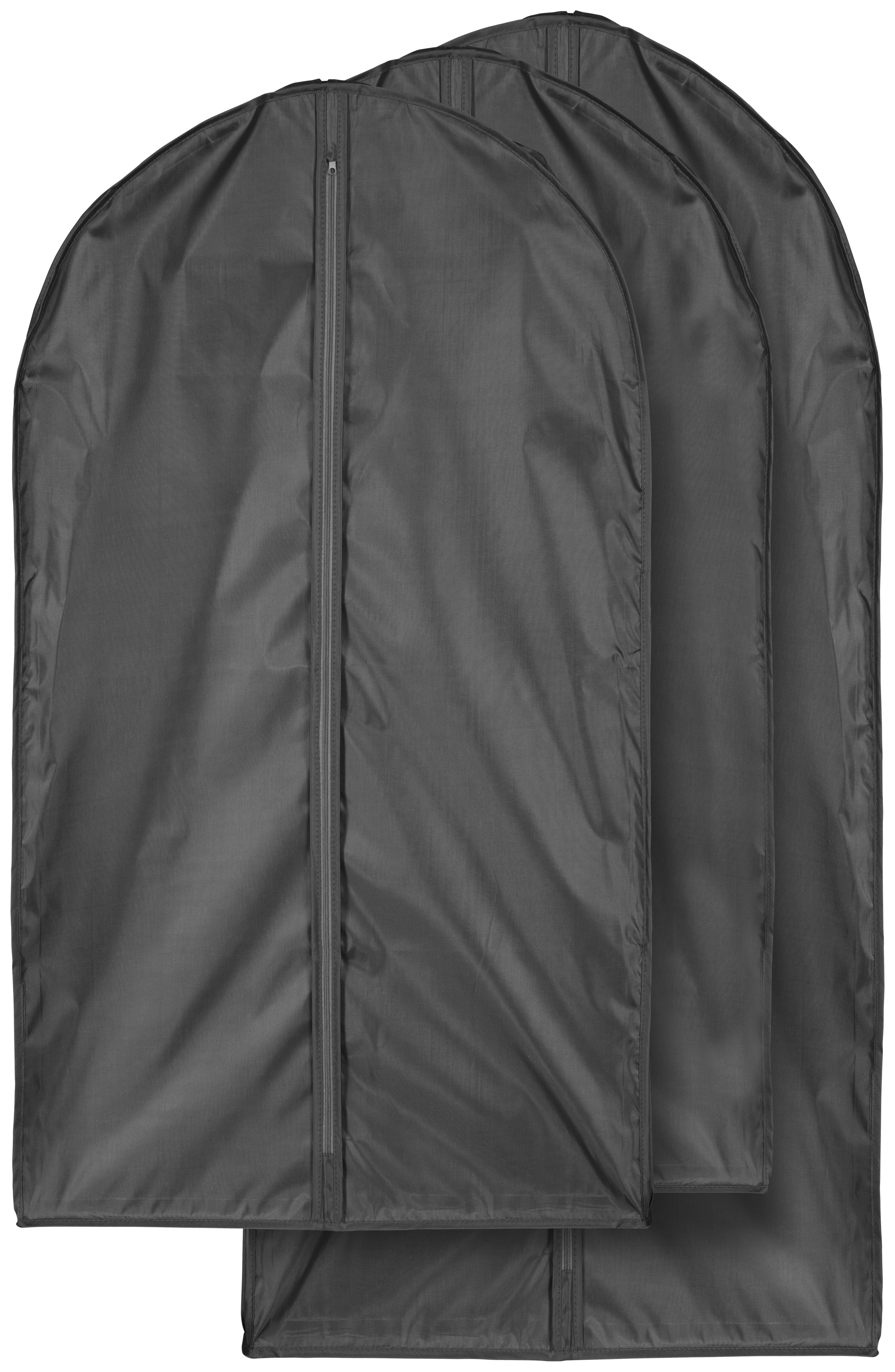 Kleidersack Unit in Grau, 3-teilig - Grau, KONVENTIONELL, Textil - Mömax