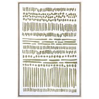 Keilrahmenbild Lotta Grün/Natur/Gold ca. 60x90cm - Goldfarben/Naturfarben, MODERN, Holzwerkstoff/Kunststoff (60/90cm) - Mömax