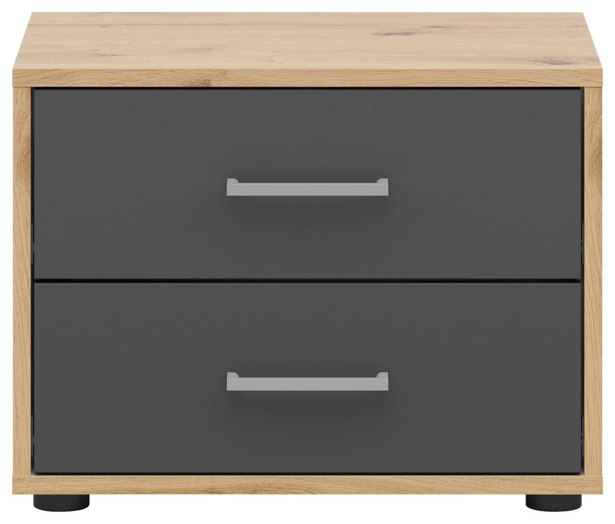 NOPTIERA SMART 2 - stejar Artisan/antracit, Basics, material pe bază de lemn (50/38/35cm)