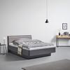 Polsterbett Mariello ca. 140x 200 cm Anthrazit/Cappuccino - Anthrazit/Cappuccino, MODERN, Holz/Textil (140/200cm) - Bessagi Home