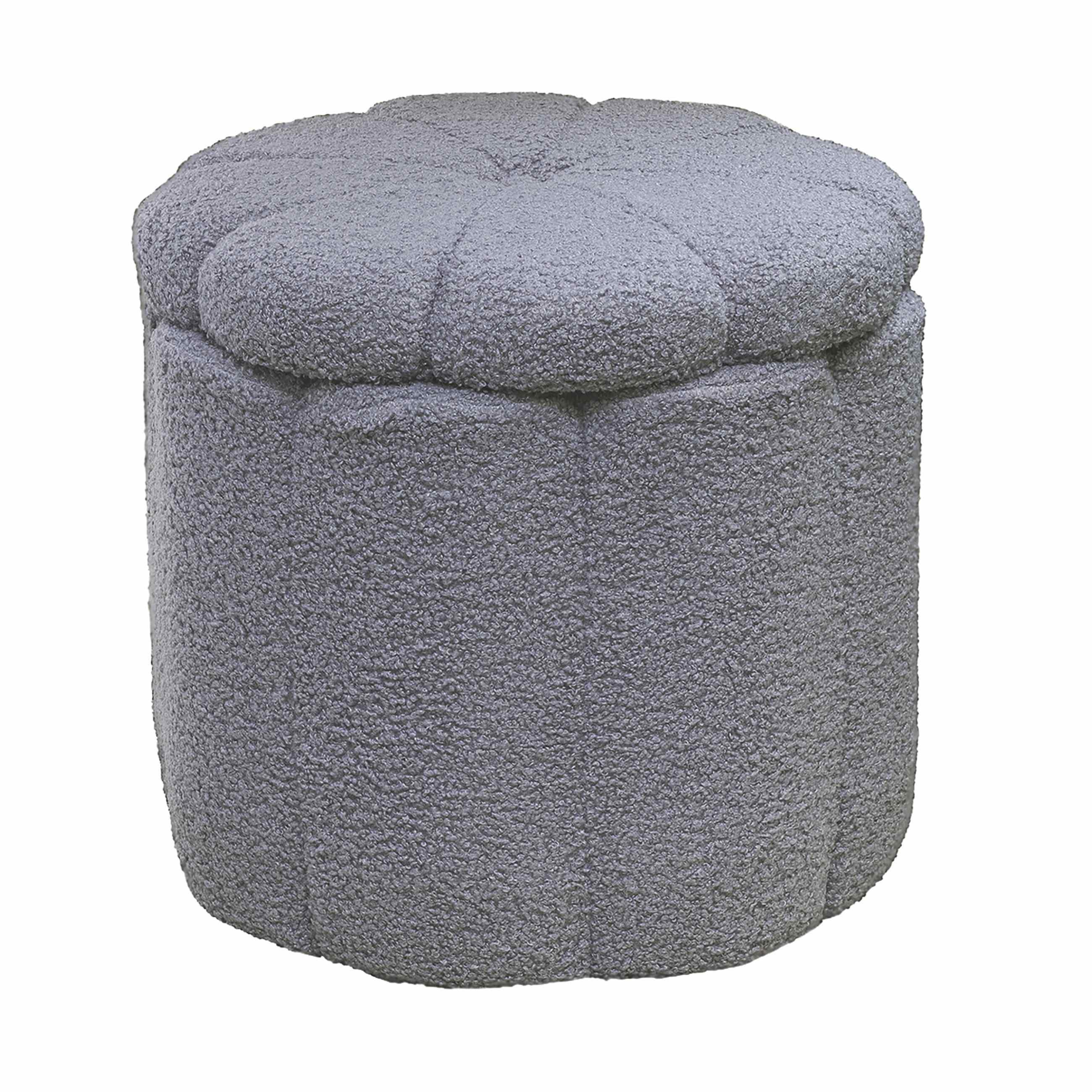 Ülőke Szürke Deho - szürke, Modern, faalapú anyag/textil (45/40cm)