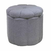 Ülőke Szürke Deho - szürke, Modern, faalapú anyag/textil (45/40cm)