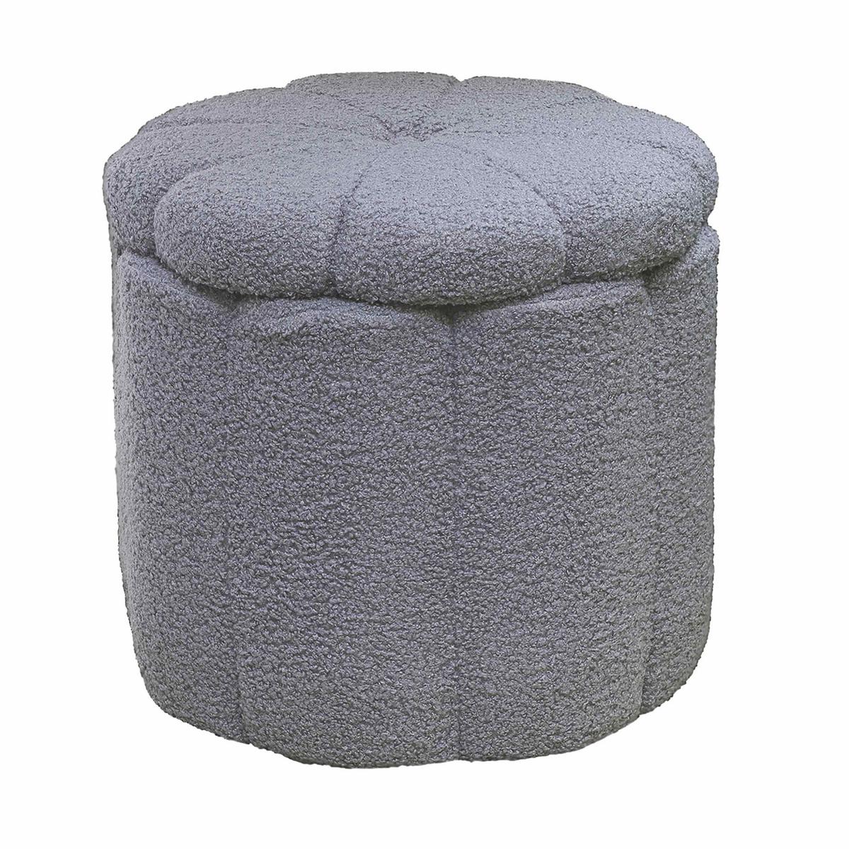 Ülőke Szürke Deho - szürke, Modern, faalapú anyag/textil (45/40cm)