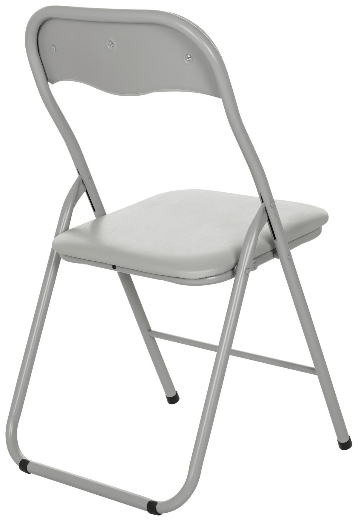 Zložljiv Stol Tudela Basic, Siva - siva, Moderno, kovina (44/81/48cm) - MID.YOU