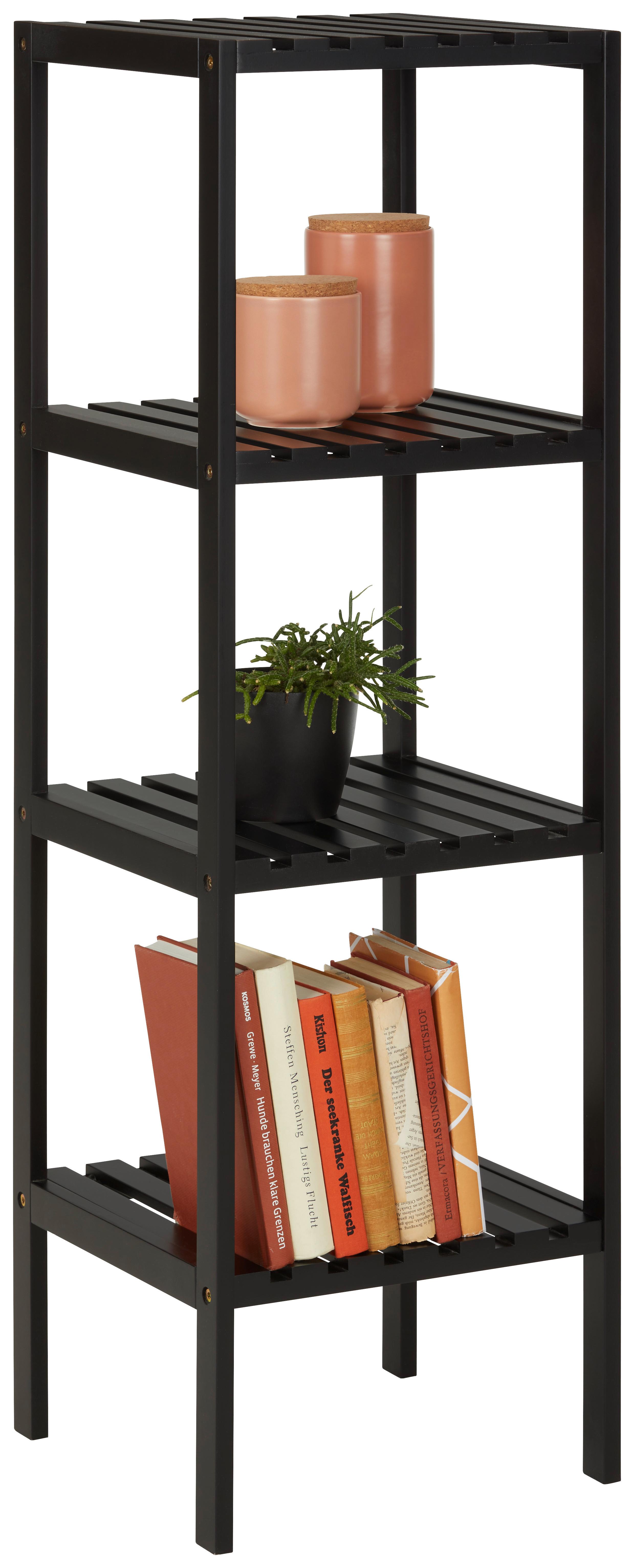 Regal in Schwarz - Schwarz, MODERN, Holzwerkstoff (34/110/33cm) - Mömax