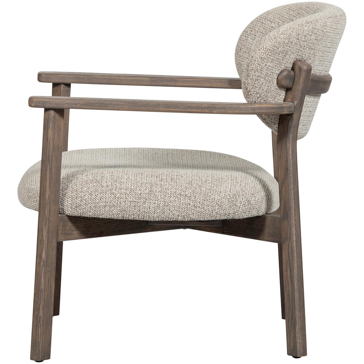 Sessel Udar Braun - Braun, Design, Holz/Textil (68/76/75cm) - Livetastic