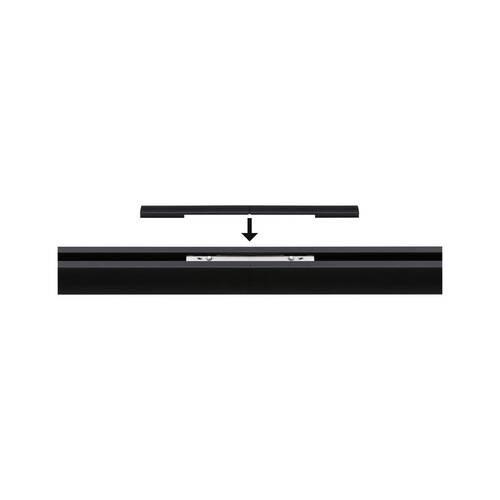 Schienensystem-Verbinder Cover Connector-Inlay in Schwarz - Transparent/Schwarz, Basics, Kunststoff (12,5/0,5cm) - Paulmann