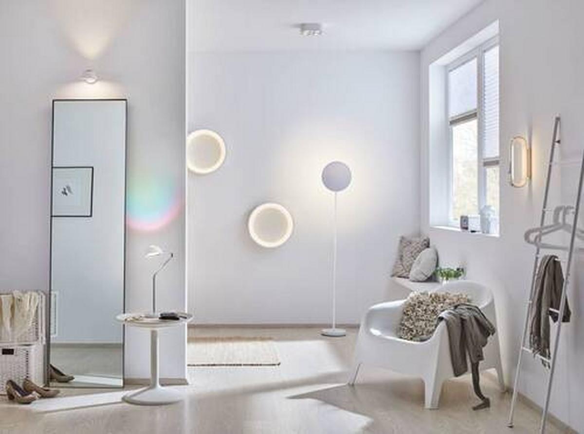 Wandleuchte Sabik in Weiß max. 9 Watt - Weiß, Basics, Kunststoff - Paulmann