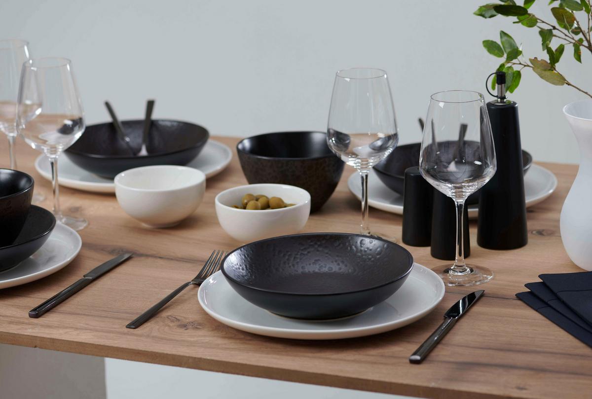 ZASTAWA STOŁOWA KITWE - czarny, ceramika - Ritzenhoff Breker