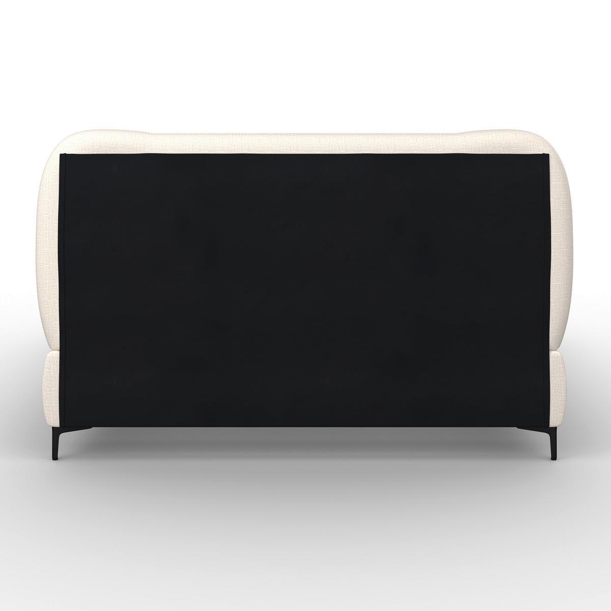 Polsterbett Glaris Creme ca. 160x200 cm - Eichefarben/Creme, MODERN, Holz/Textil (160/200cm) - Bessagi Home