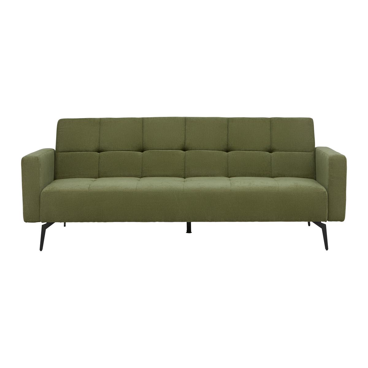 Schlafsofa Lando Grün - Schwarz/Grün, Modern, Holz/Kunststoff (224/87/100cm) - Mömax