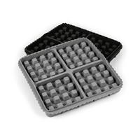 Backform Silikon LxBxH: 20,5x20,5x3 cm - Schwarz/Grau, KONVENTIONELL, Kunststoff (20,5/20,5/3cm) - GOURMETMAXX